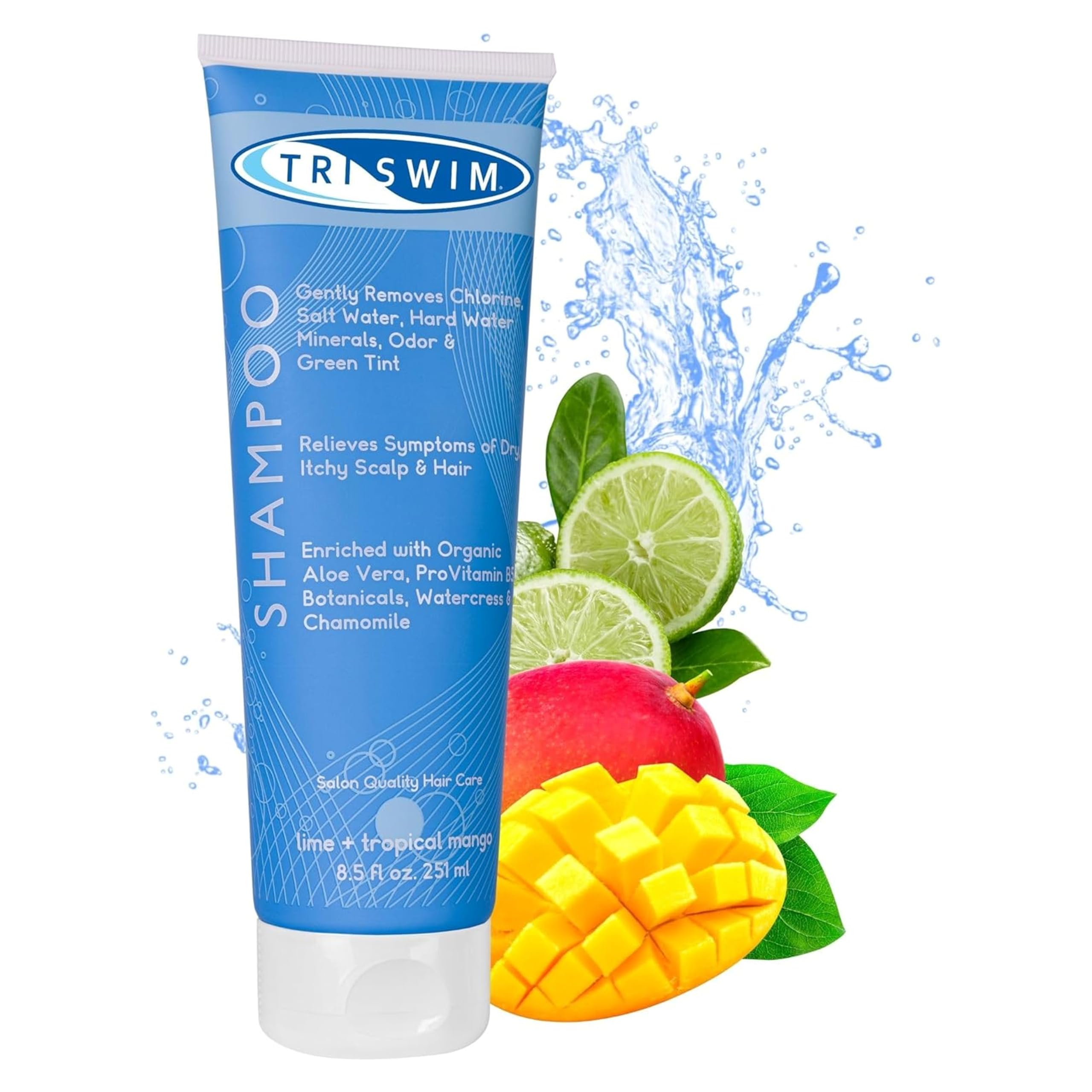 TRISWIM Chlorine Removal Shampoo – Moisturizing Swimmer Care (251ml)