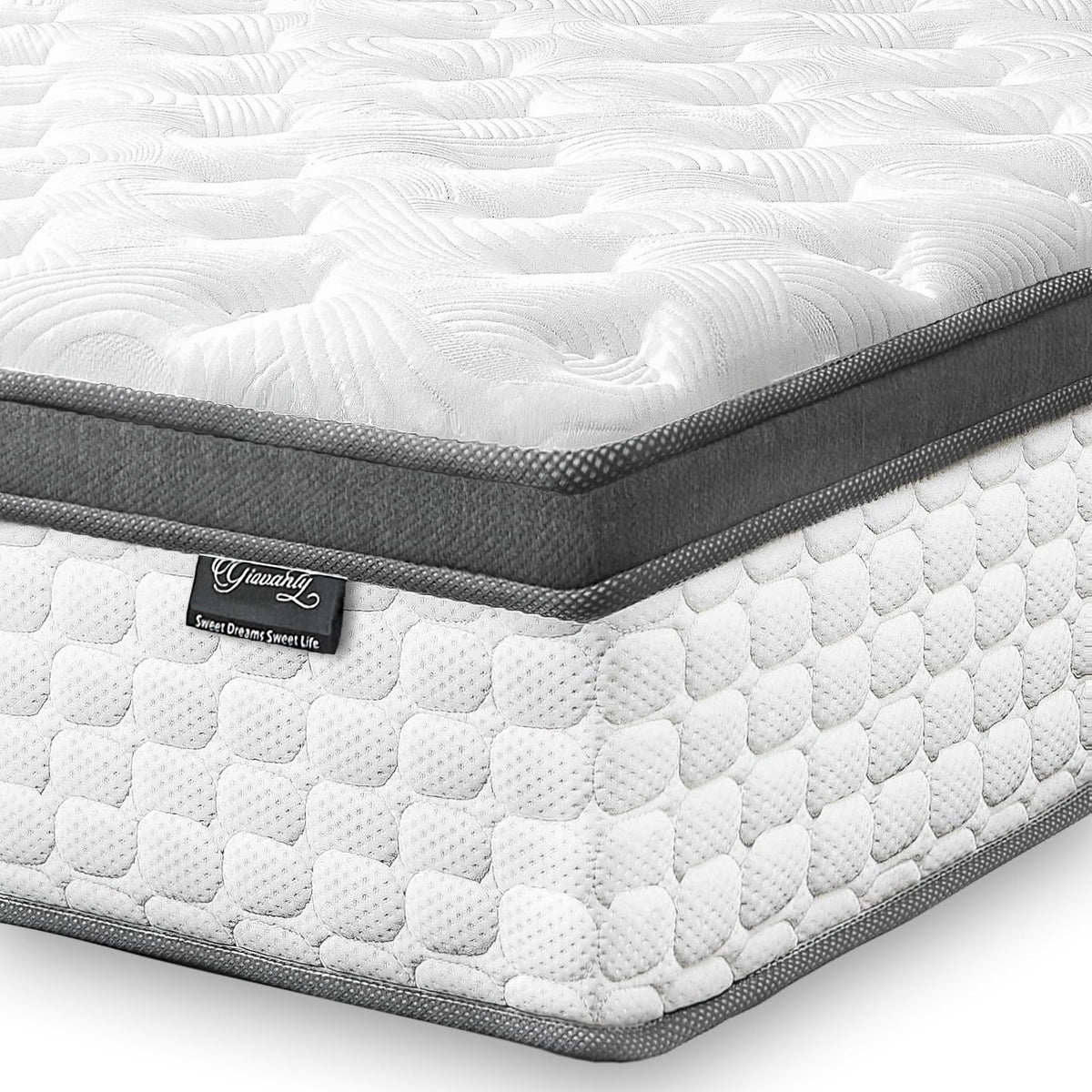Giovanly 10 Inch Single Size Mattress, Hybrid Mattress in a box Gel Memory Foam, Pocket Springs - image 1