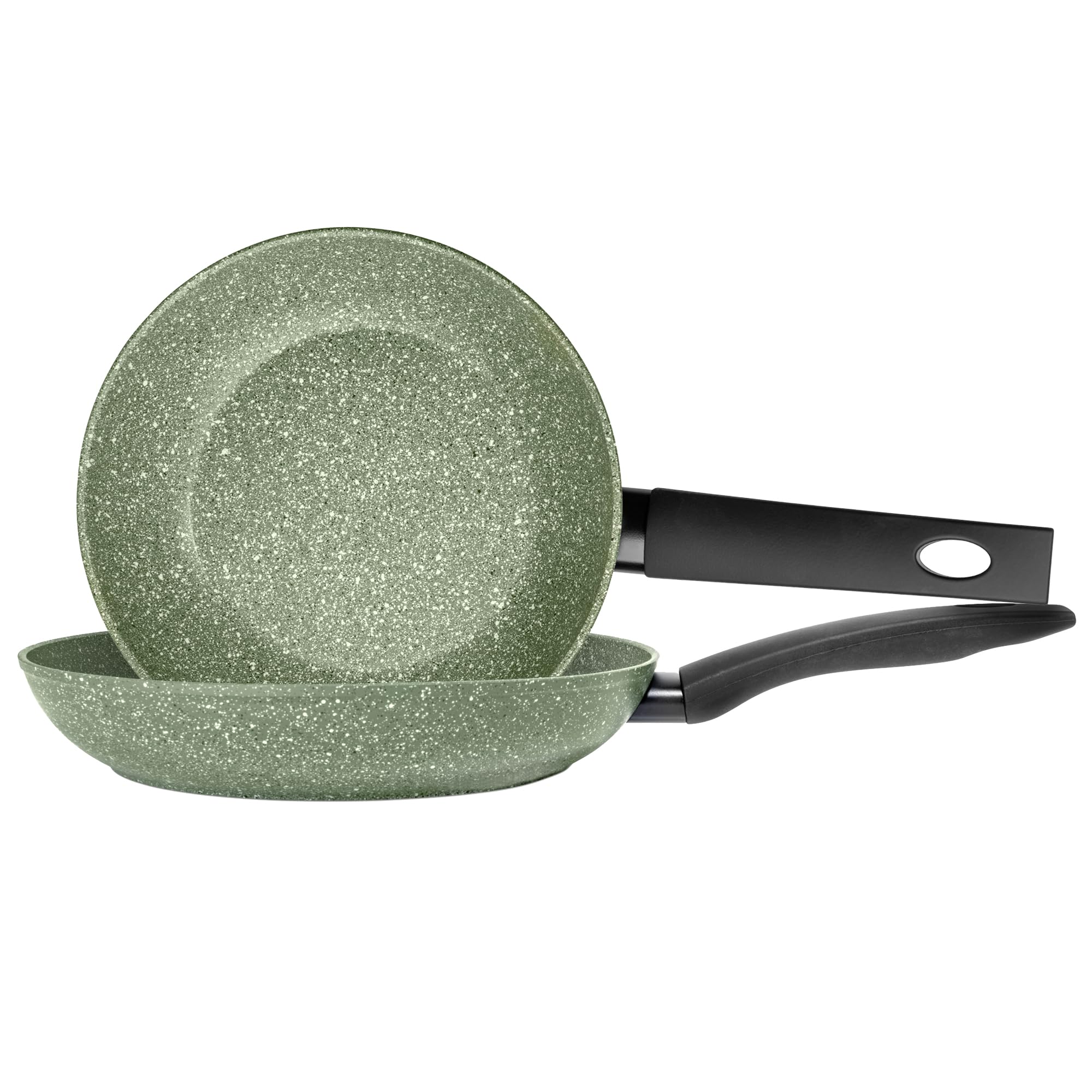 Prestige Eco Non-Stick Induction Frying Pan Set - 20cm & 24cm Green