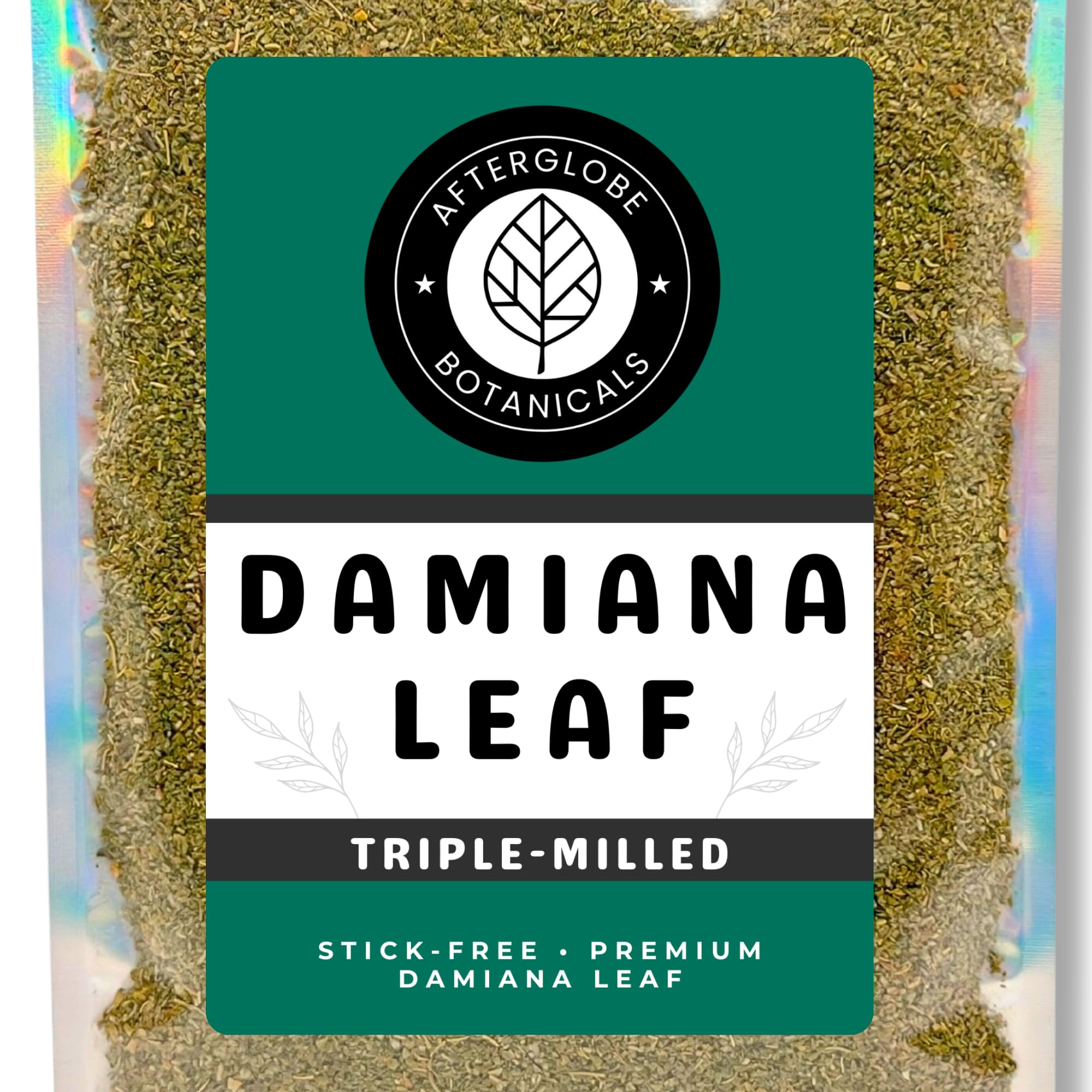 Afterglobe Damiana Leaf Tea – 50g Loose Leaf Herbal Infusion – Caffeine-Free