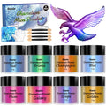 Roizefar Chameleon Mica Powder – 8 Color Epoxy Resin Pigment Set