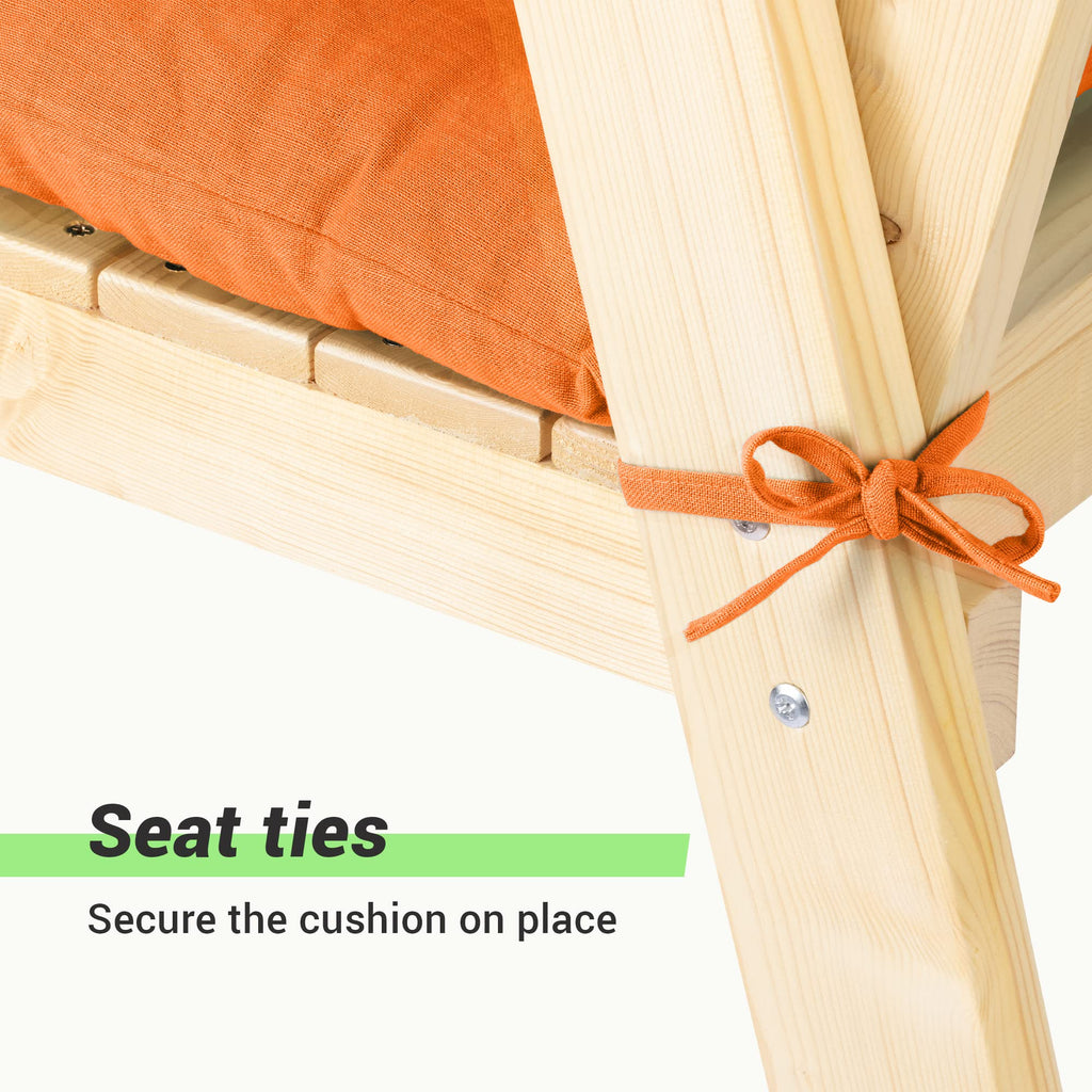 JEMIDI Tufted Bench Cushion – Cotton Seat Pad for Pallet Furniture & Windows