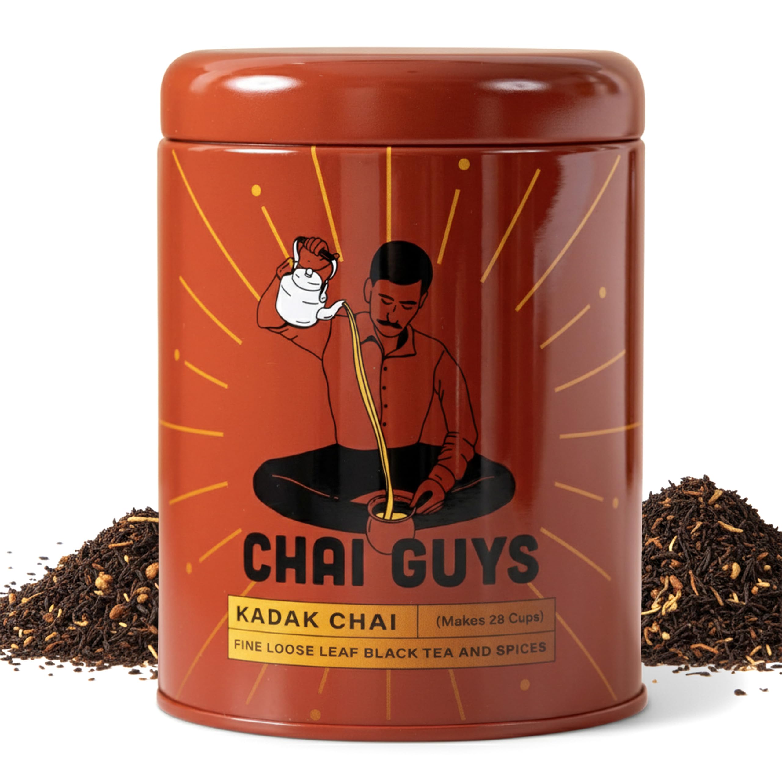 Chai Guys Karak Chai - CTC Loose Leaf Tea with Cinnamon & Cardamom, 200g