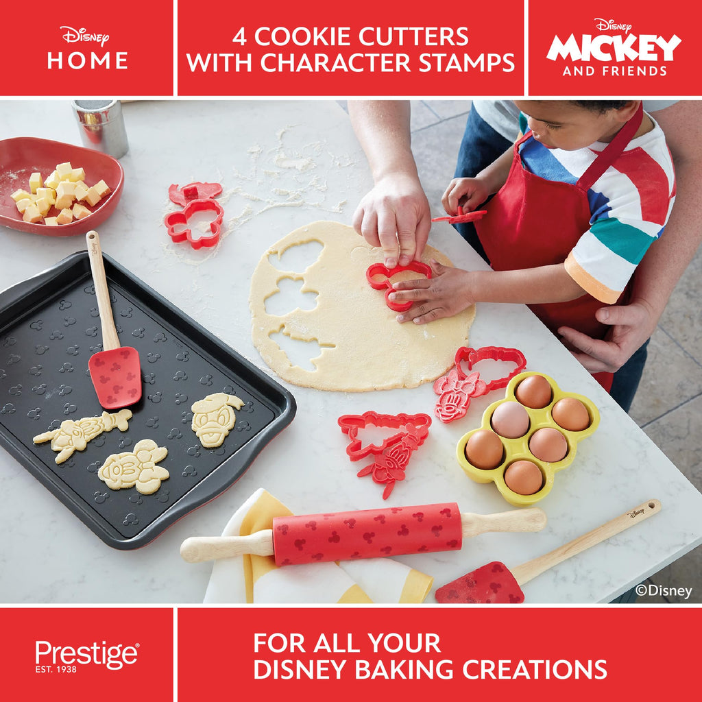 Prestige Disney Mickey Mouse 6-Piece Non-Stick Bakeware Set - Red