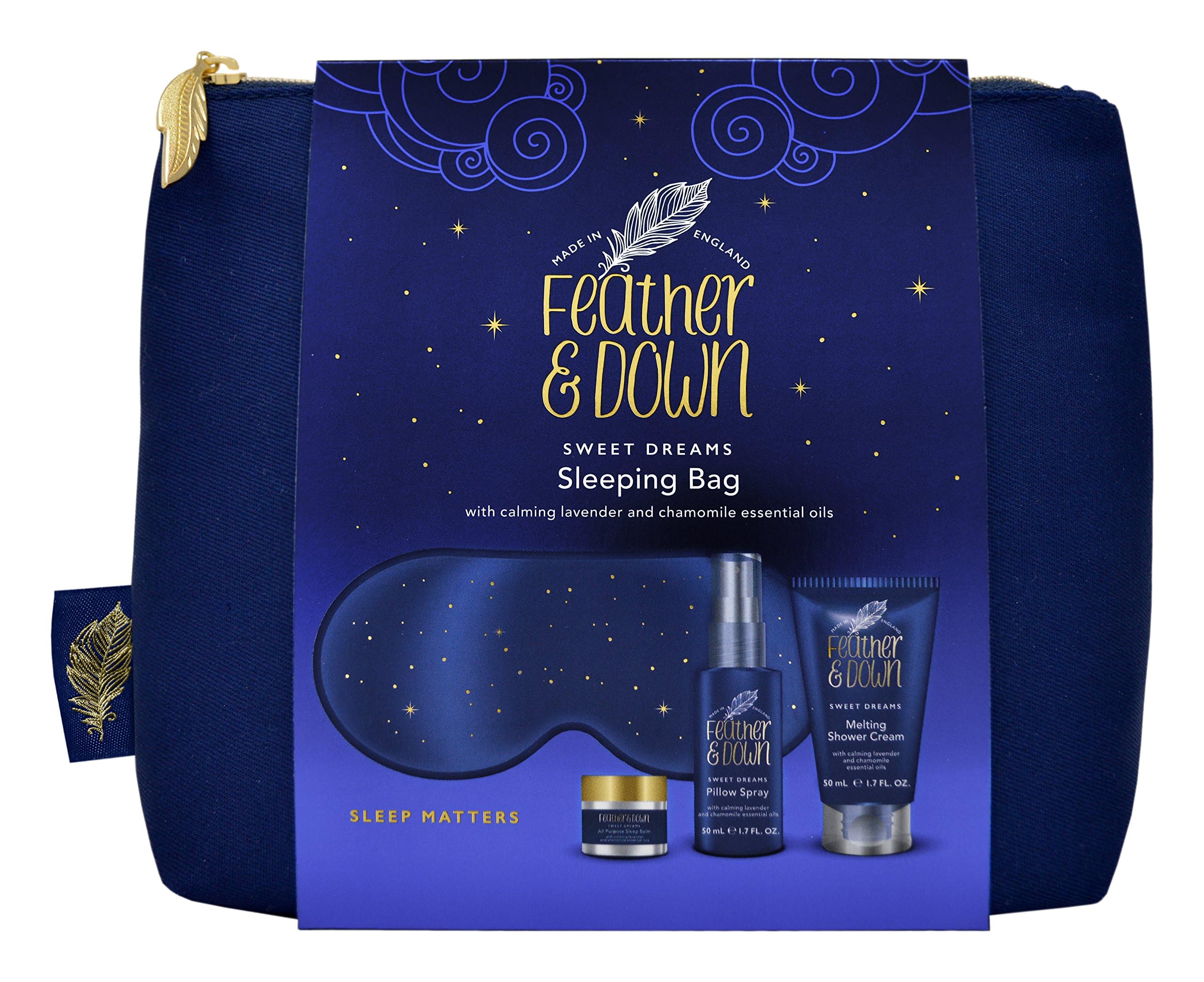 Feather & Down Sleep Gift Set | Lavender & Chamomile 4-Piece Kit