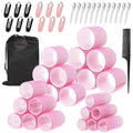 50PCS Hair Rollers with Clips – 4 Sizes for Volume and Curls