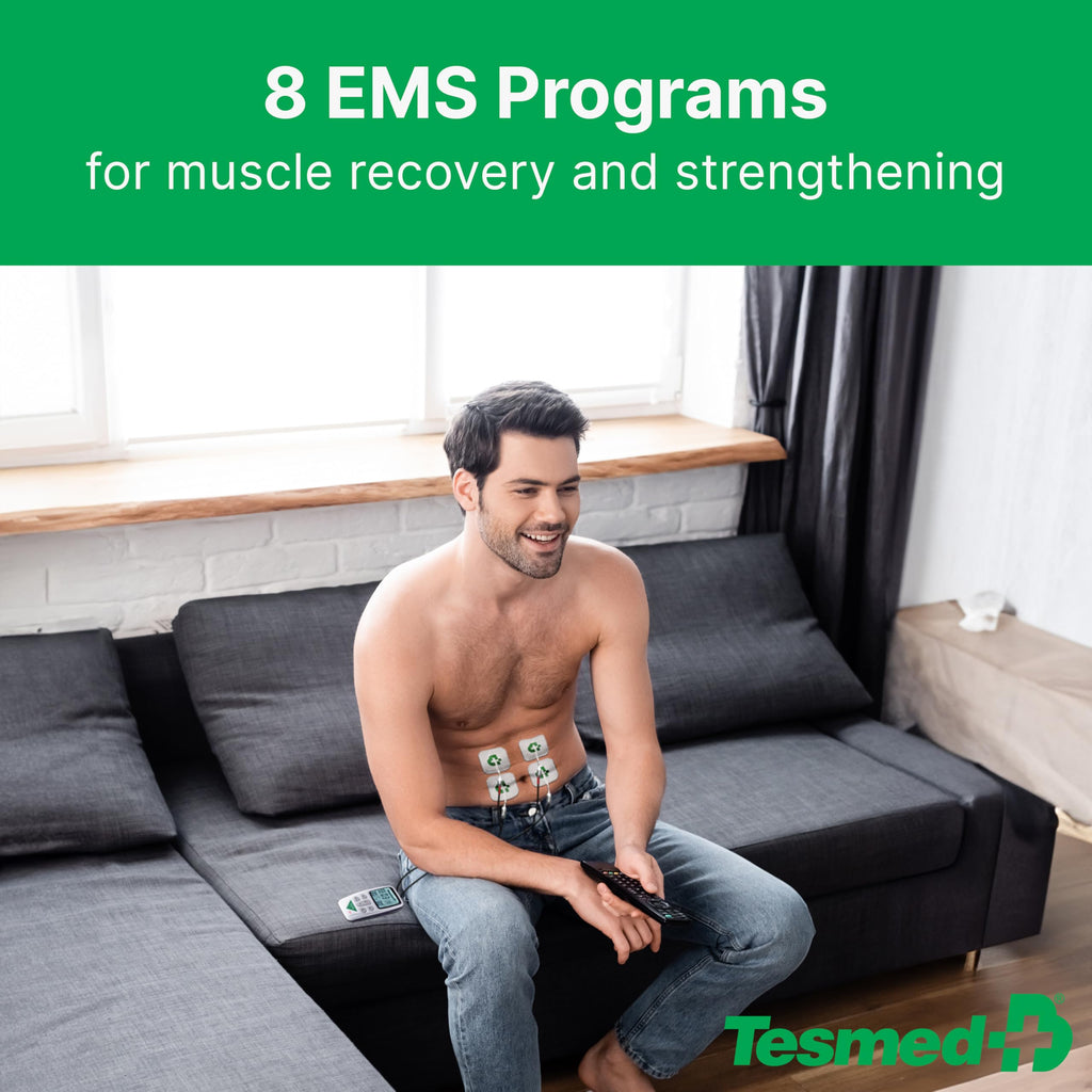 Tesmed Fit 5.4 TENS Unit & EMS Muscle Stimulator - 22 Programs