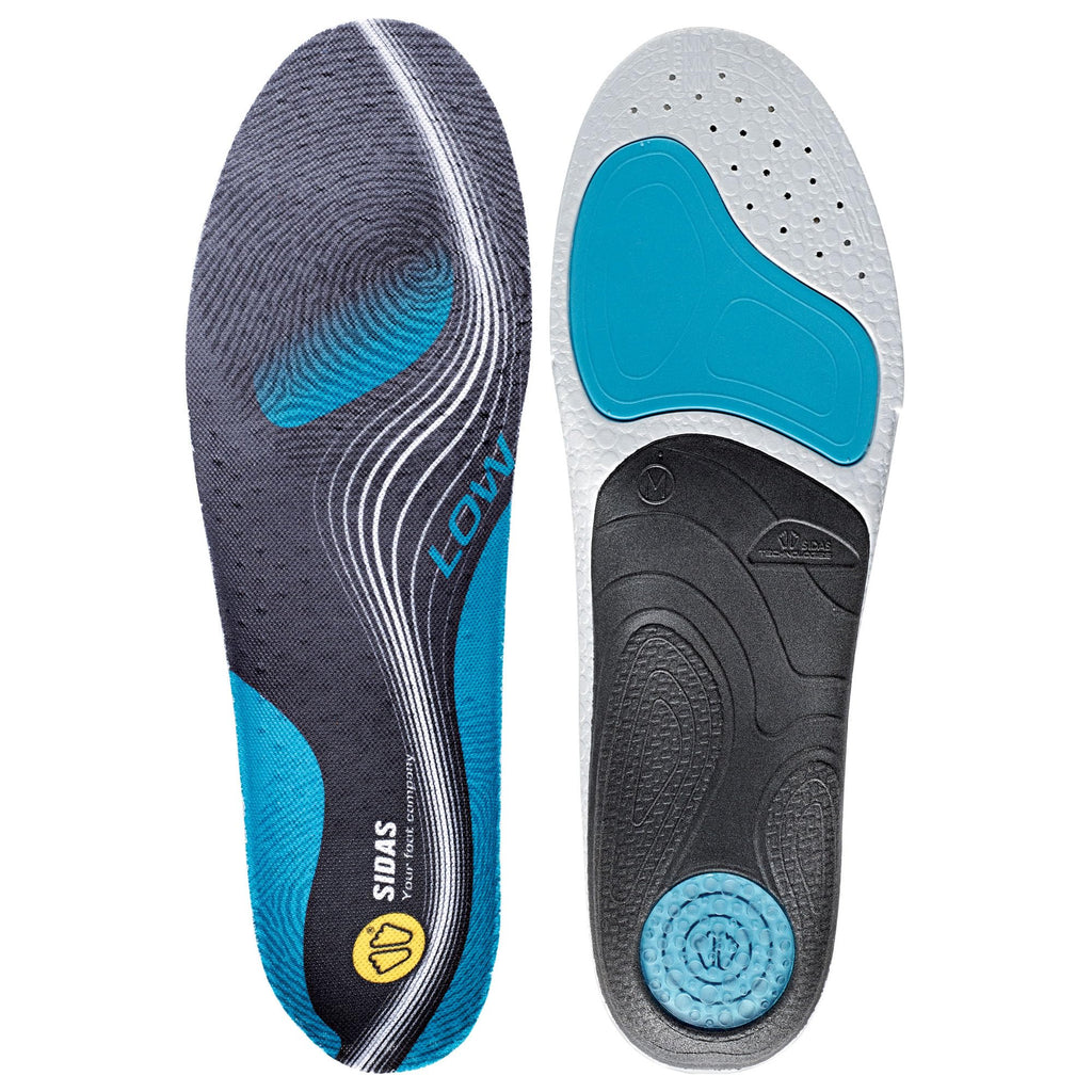 Sidas 3Feet Activ' Low Arch Support Insoles – Blue/Black, Size 4-5