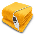 Purus Gold Heated Throw Electric Blanket – 160x120cm Soft Micro Fleece