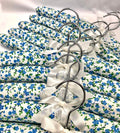 Pack of 5 Quality Padded Clothes Hangers ~ Several Patterns to choose from ... Blue Flower