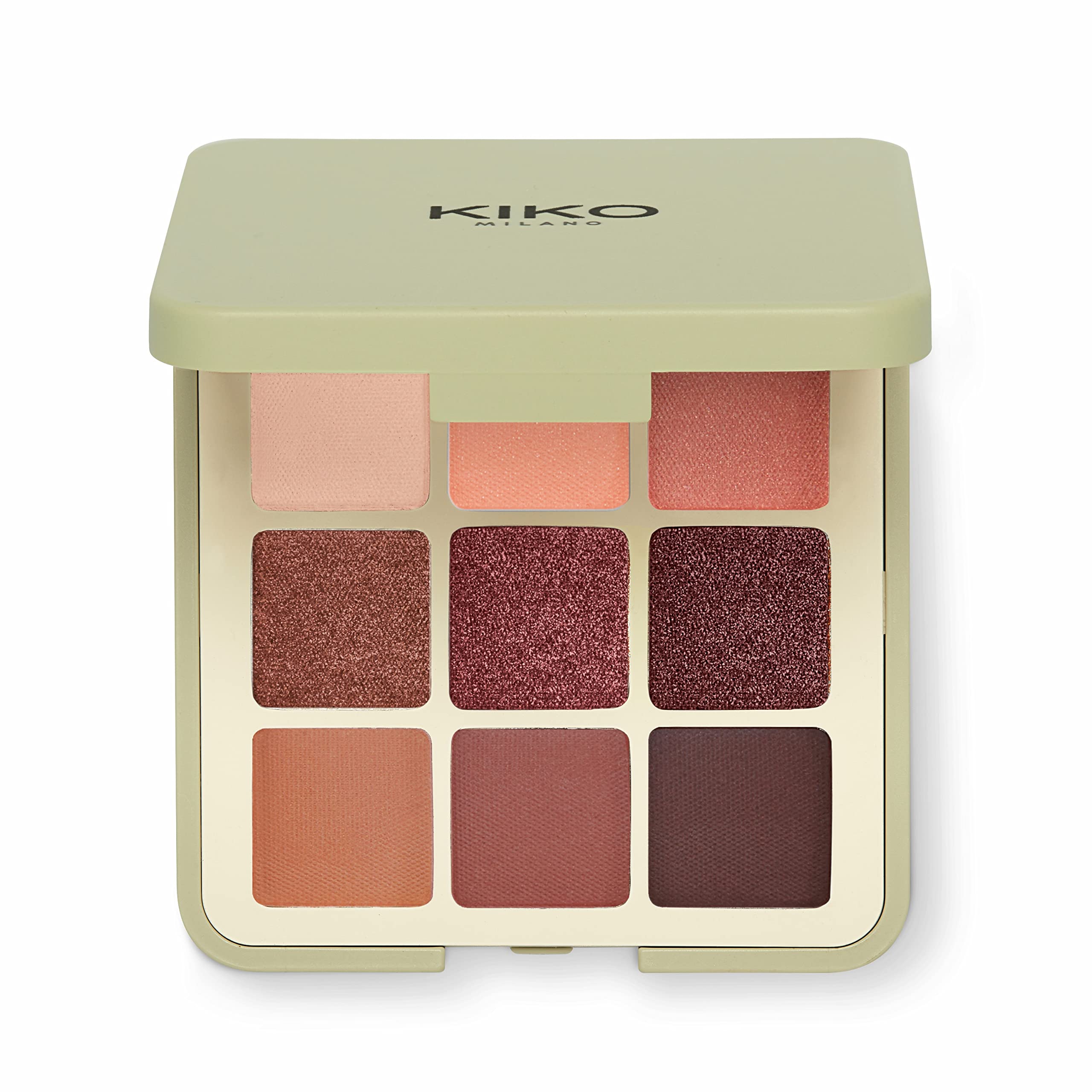KIKO Milano Green Me Eyeshadow Palette 102 | 9-Color Vegan Makeup