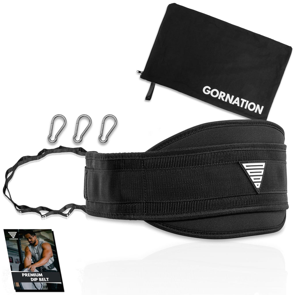 GORNATION Dip Belt with Stainless Steel Chain - 1000kg Weight Lifting Belt
