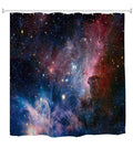 Galaxy Space Shower Curtain | Waterproof Polyester with Hooks