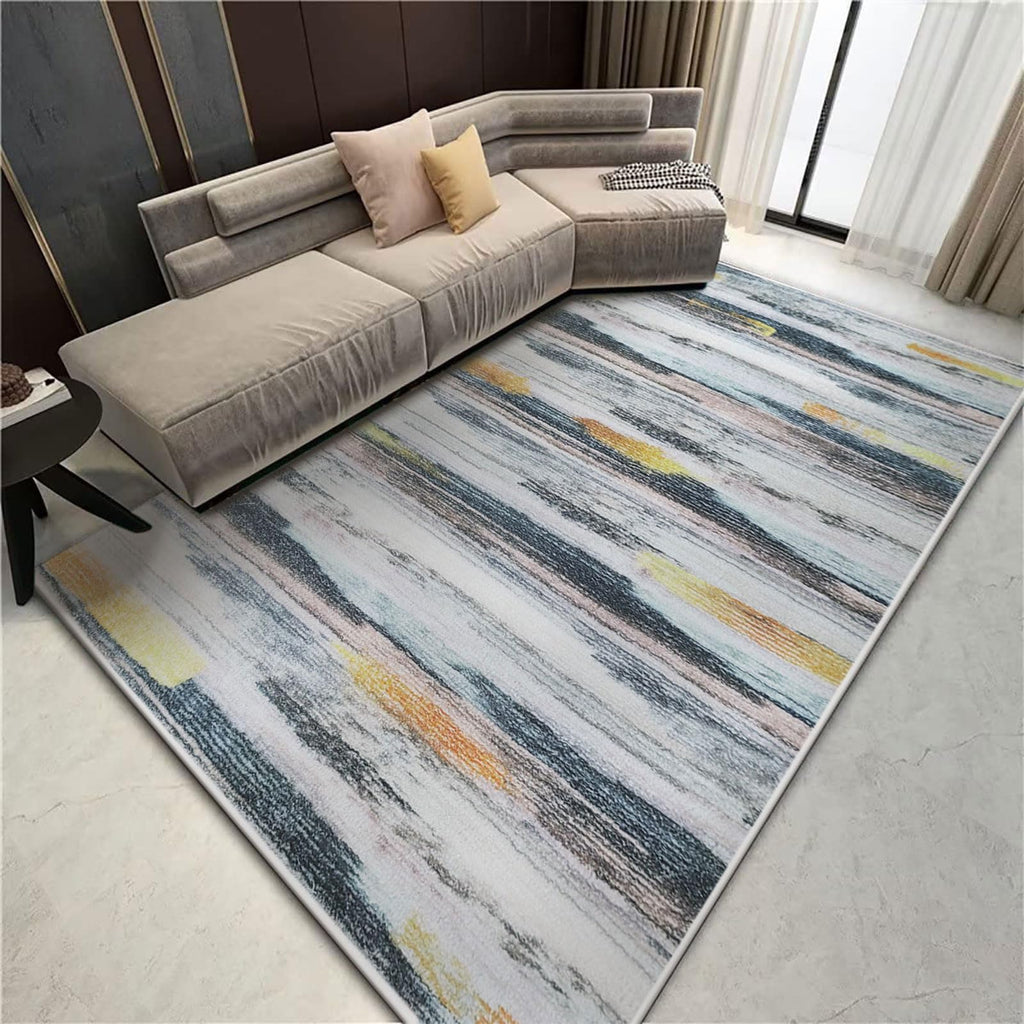 Tinyboy-hbq Modern Striped Area Rug – Soft Non-Slip Boho Carpet