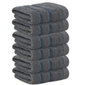 Towelogy Cotton Face Cloths – 6 Pack Soft Charcoal Washcloths 33x33cm