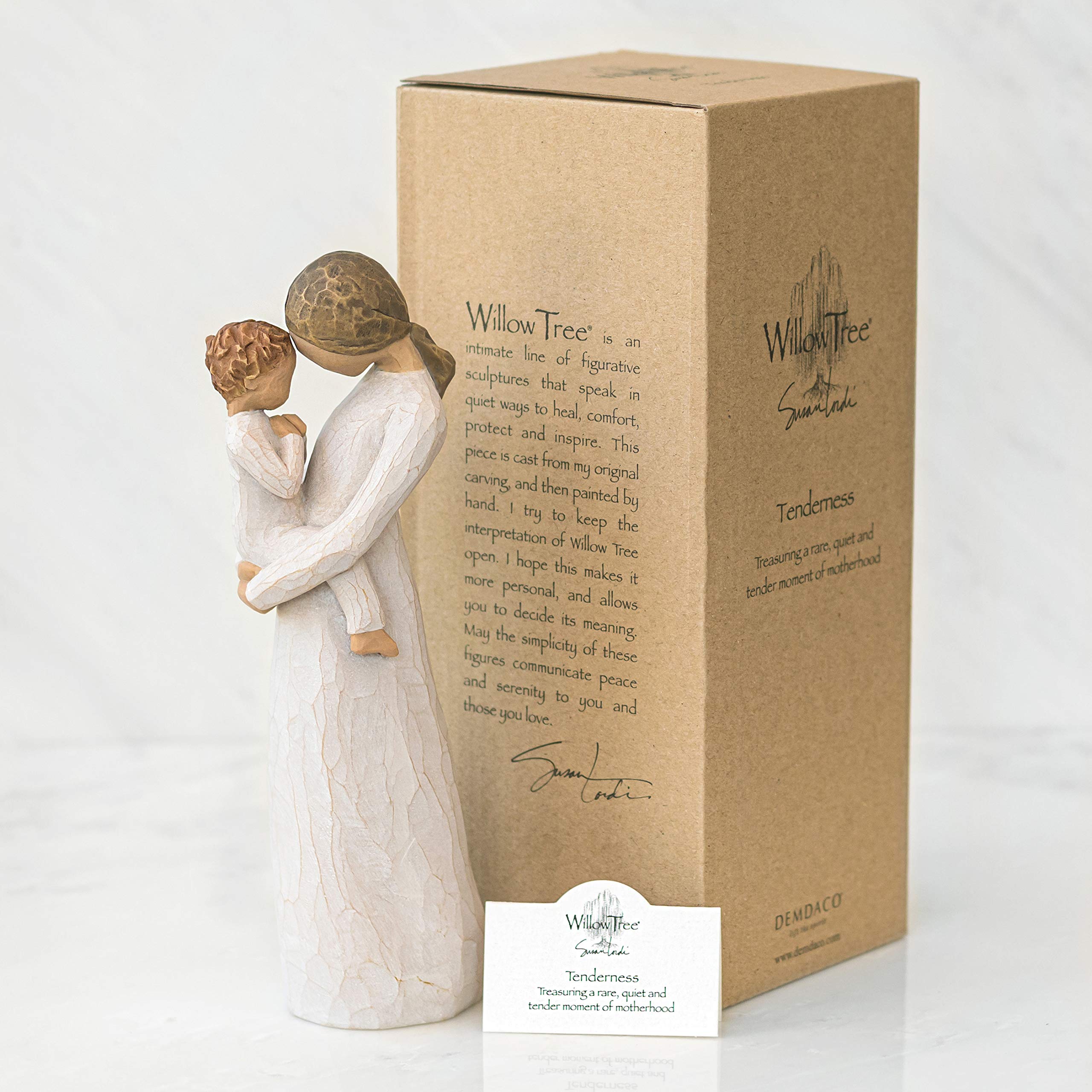 Willow Tree Tenderness Figurine – Hand-Painted Resin Motherhood Gift