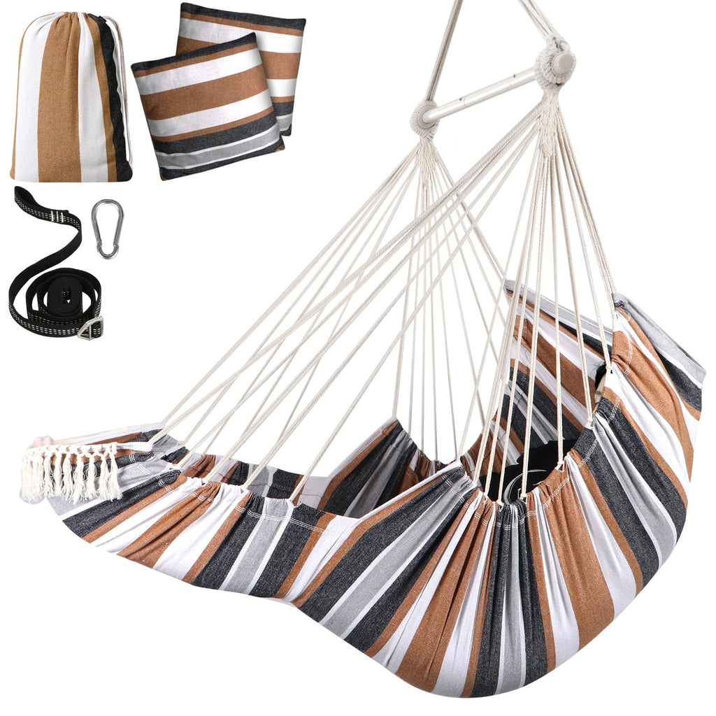 Chihee Hammock Chair with Foot Rest | Metal Spreader Bar Swing Chair
