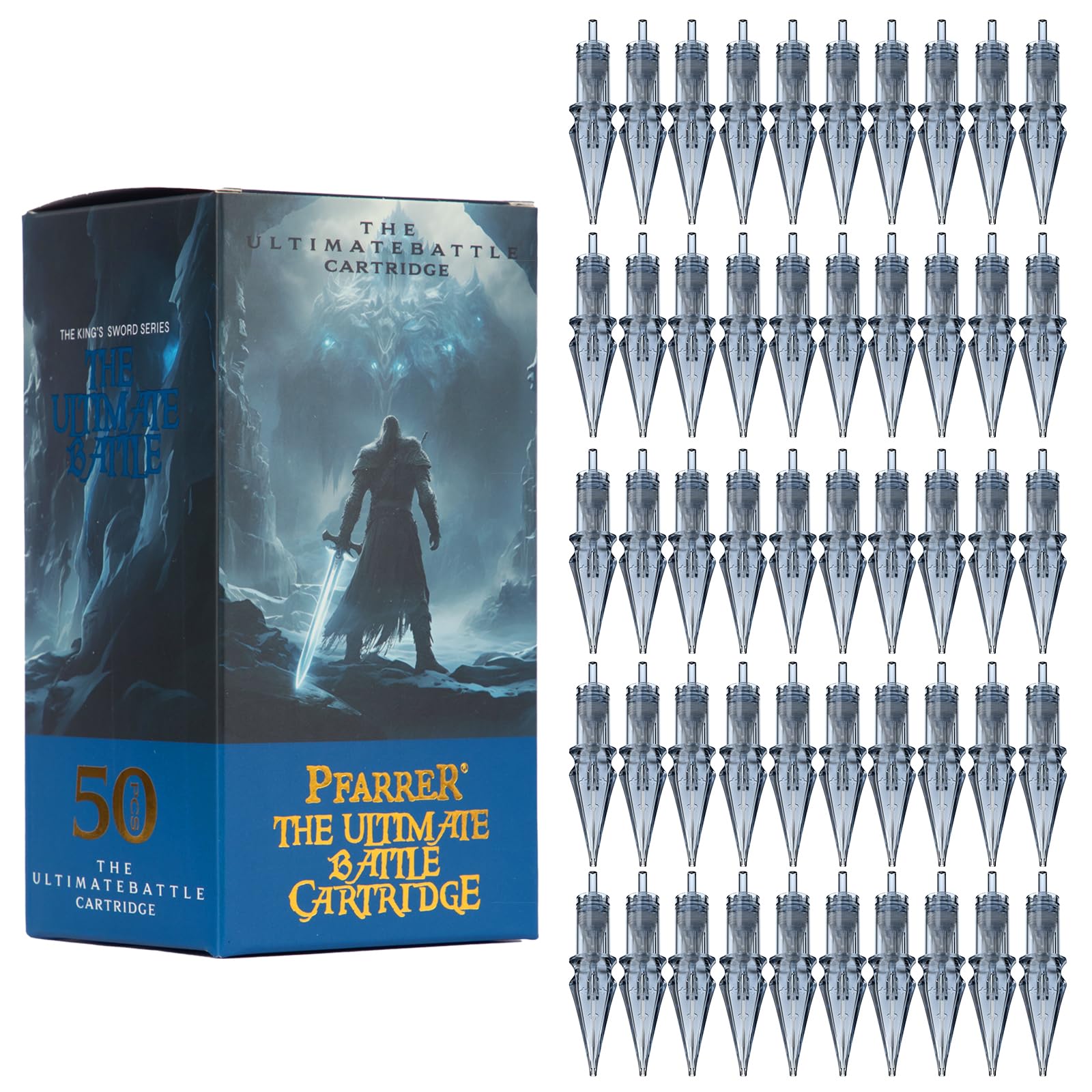 PFARRER Tattoo Needle Cartridges | 50Pcs Mixed Sterilized Membrane