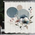 Abakuhaus Monstera Floral Shower Curtain | Waterproof Fabric, 175x200cm