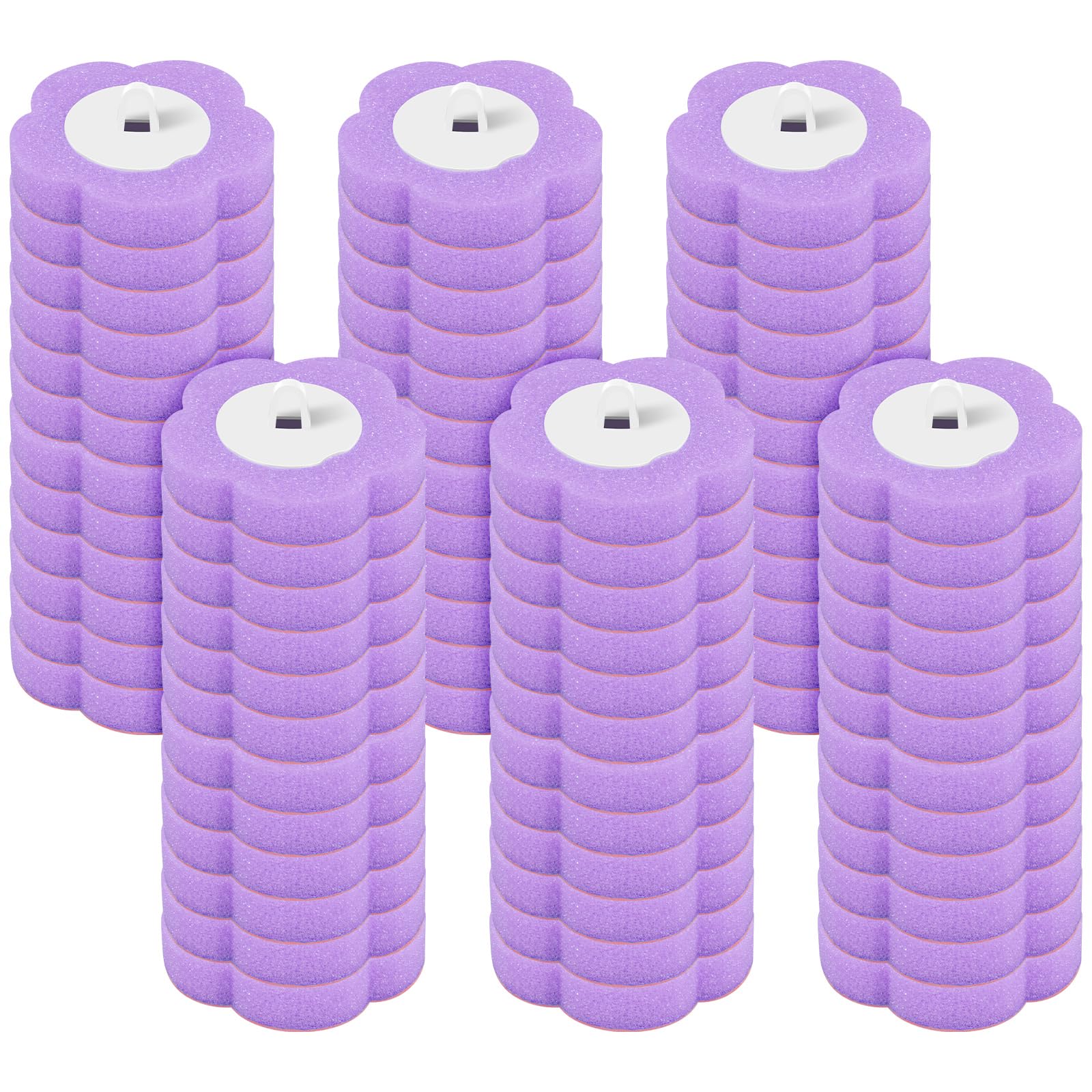 Jolof Store Disposable Toilet Brush Refills | 72Pcs Lavender Sponge
