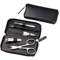 Hans Kniebes 5-Piece Manicure Set | Stainless Steel & Nappa Leather