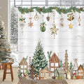 Bonhause Christmas Tree Shower Curtain | Farmhouse Pine Tree 180x180cm