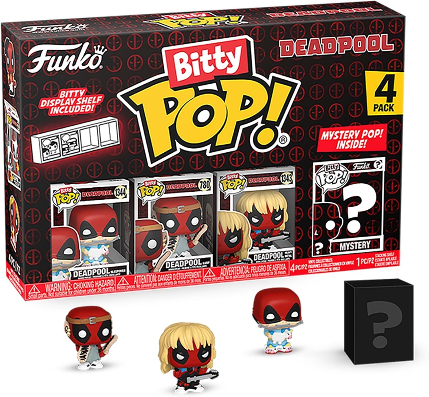 Funko POP! Bitty Deadpool 4-Pack - 0.9-Inch Mystery Mini Figures