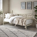Julian Bowen Versailles Metal Daybed – Stone White Single Bed Frame