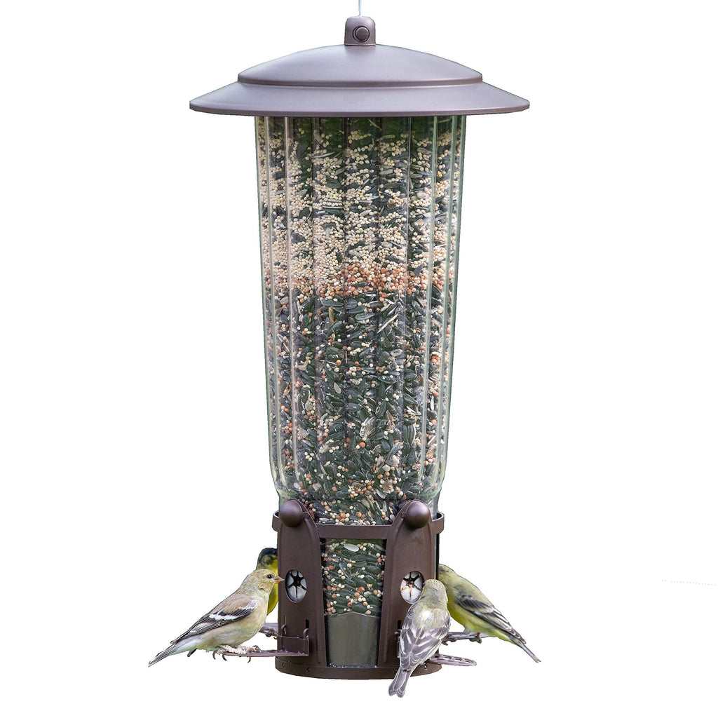 Perky-Pet Squirrel-Be-Gone Max Bird Feeder - 4lb Squirrel Proof Feeder