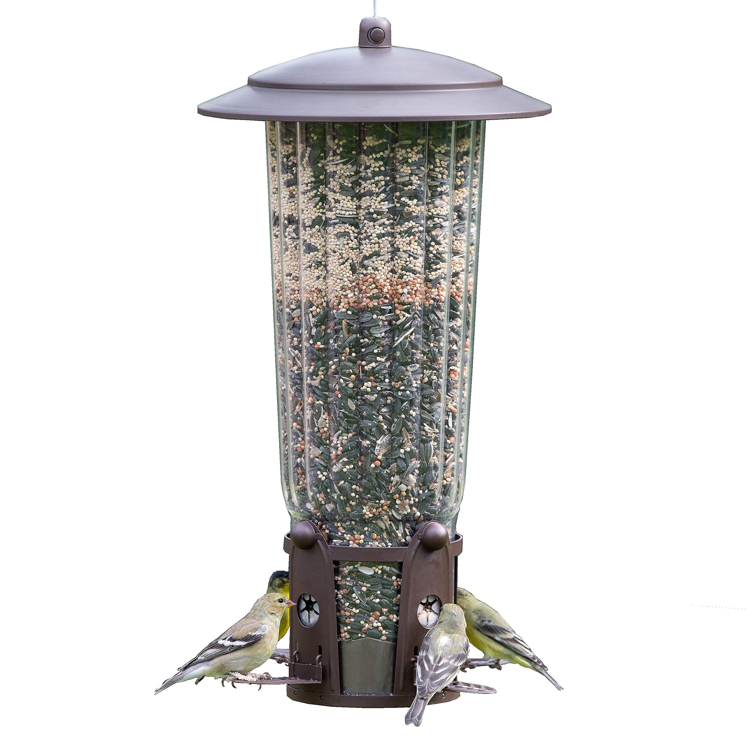 Perky-Pet Squirrel-Be-Gone Max Bird Feeder - 4lb Squirrel Proof Feeder