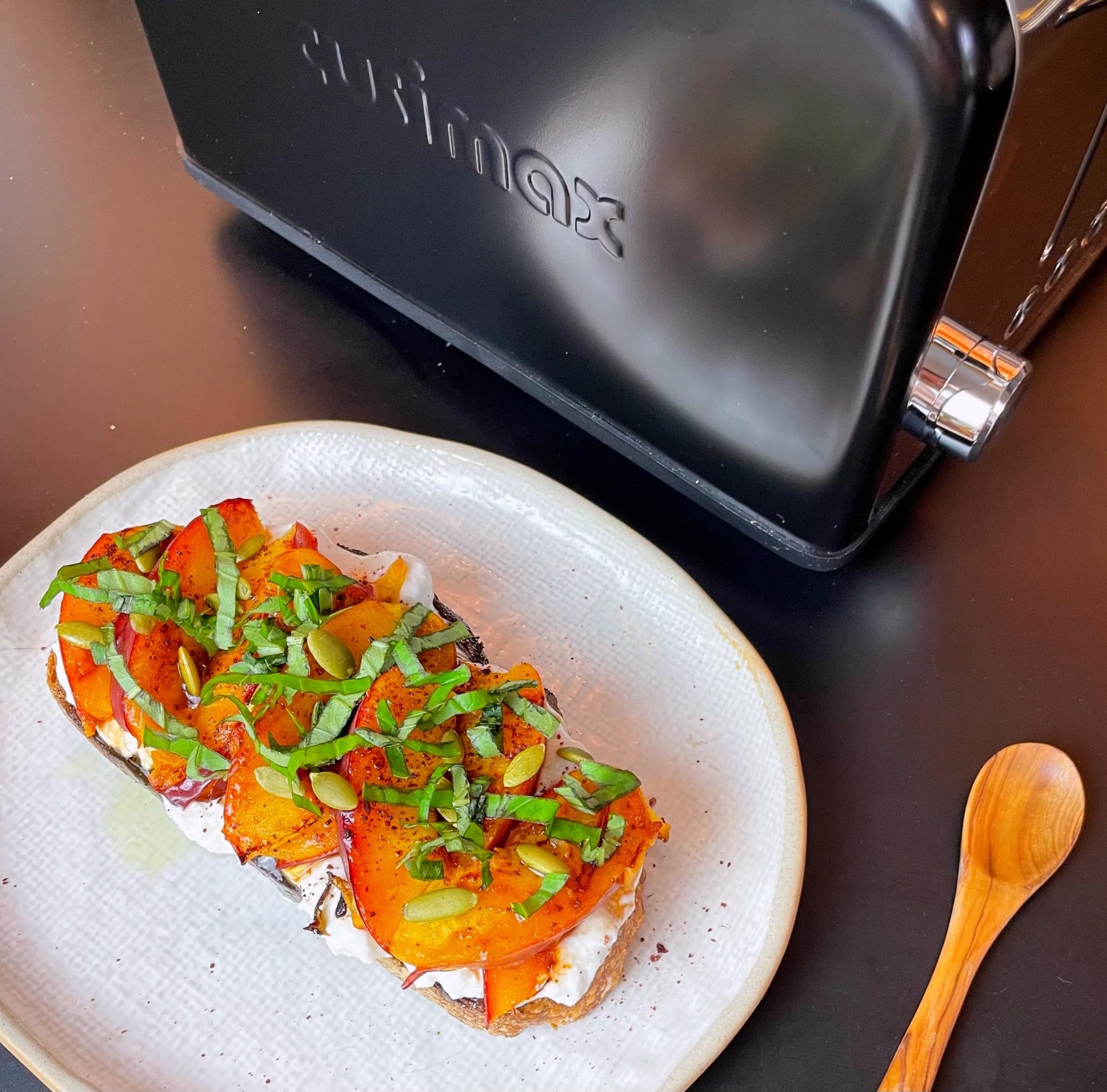 Cusimax 4-Slice Stainless Steel Toaster with Extra-Wide Slots