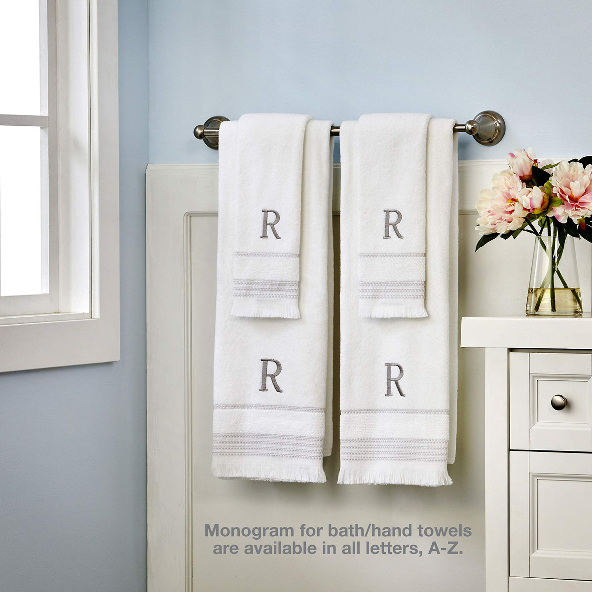 SKL Home Bath Towel, A, Cotton, White, 28x54
