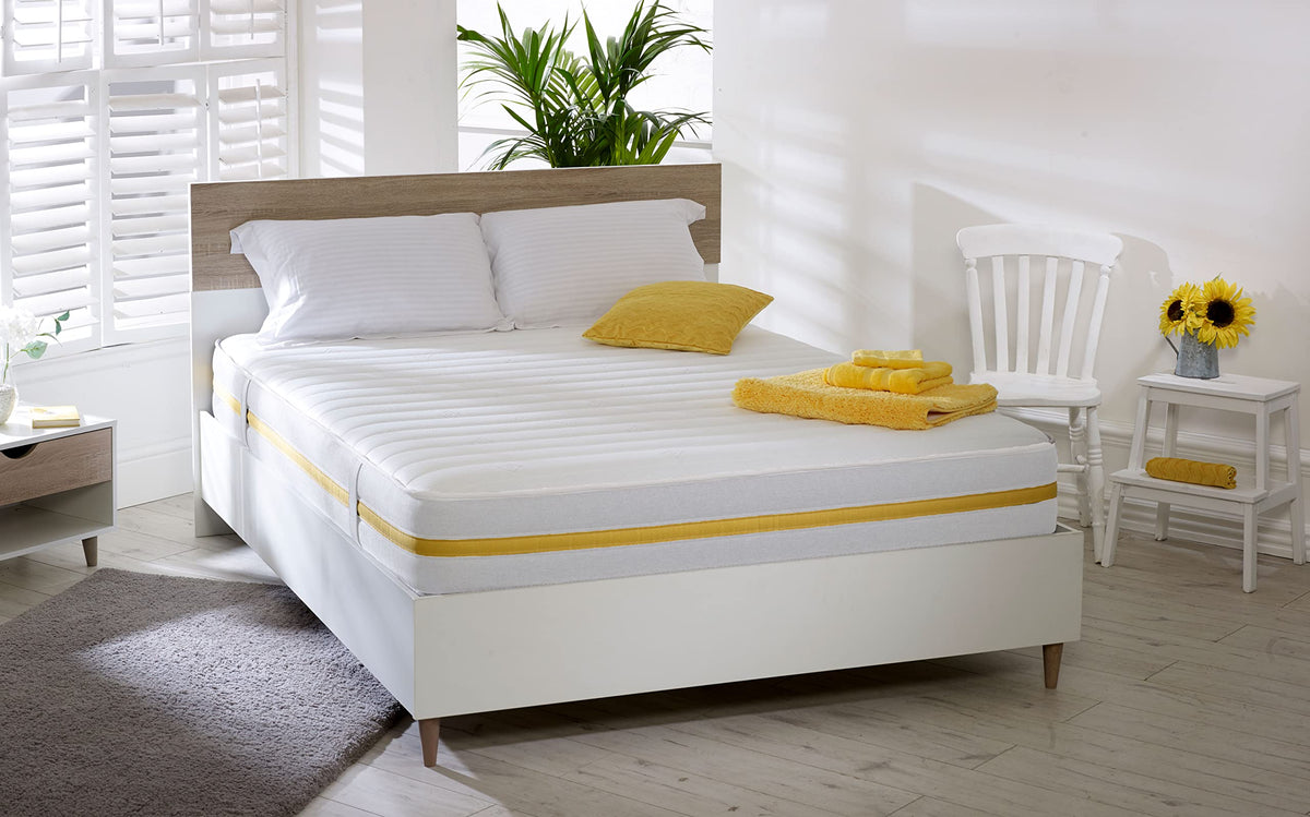 Starlight Beds Lunar Luxe White Sprung Hybrid King Size Mattress - image 2