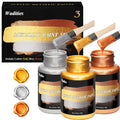 Wadities Metallic Acrylic Paint Set – Gold Silver Bronze for Canvas & Wood