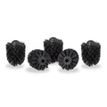 Relaxdays Replacement Toilet Brush Heads – Set of 5, 12mm Thread, Black
