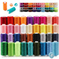 72-Piece Sewing Thread Set – 36 Colors with Bobbins