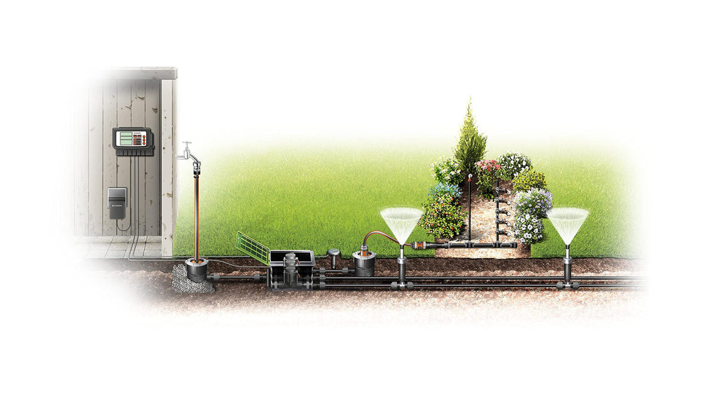 Gardena V3 Valve Box – Automatic Irrigation System Box for 3 Valves