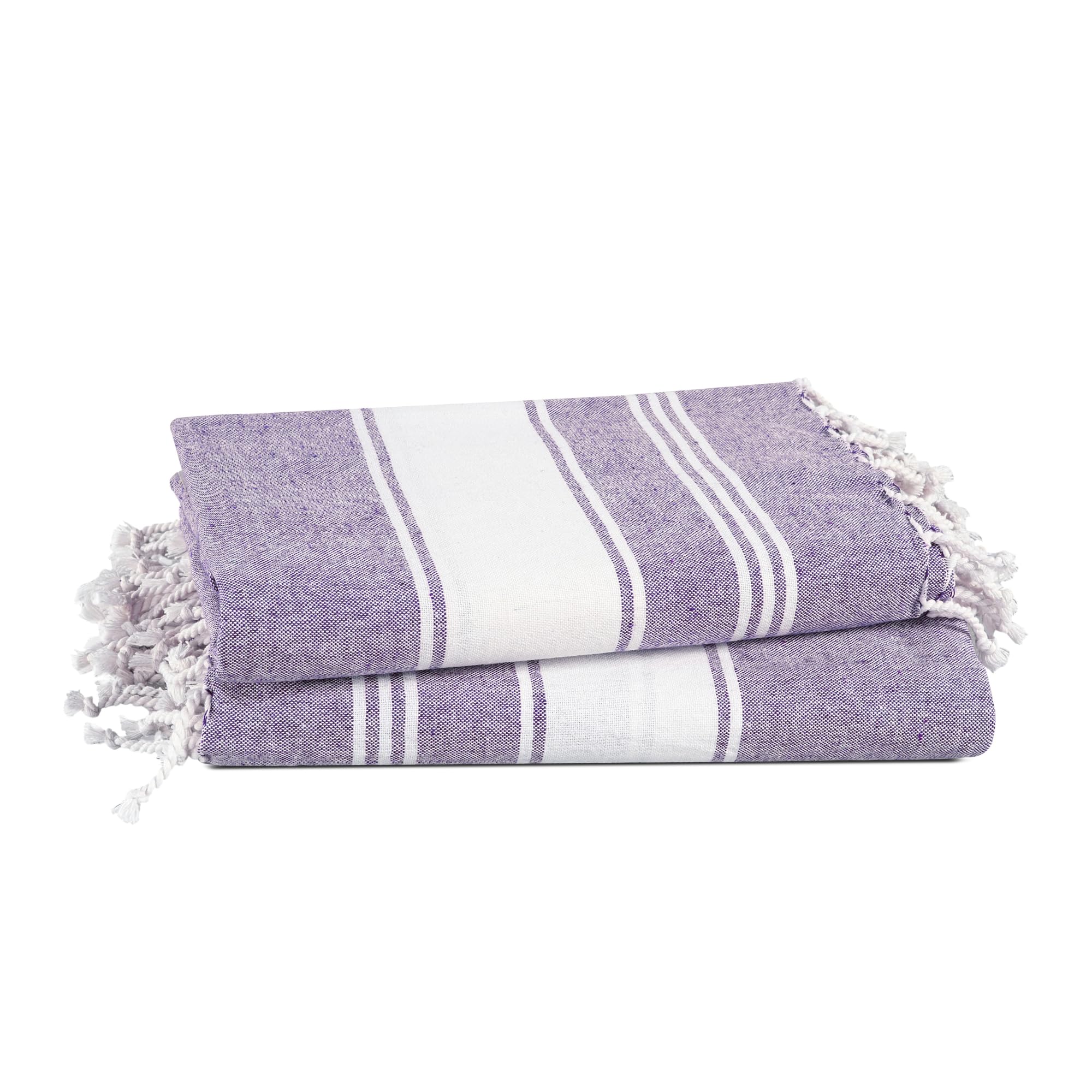 Lane Linen Oversized Beach Towels - 2 Pack Sand-Free Quick Dry Cotton