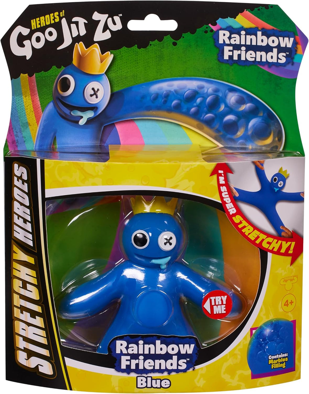 Heroes of Goo Jit Zu Rainbow Friends Blue - Stretchy Action Figure