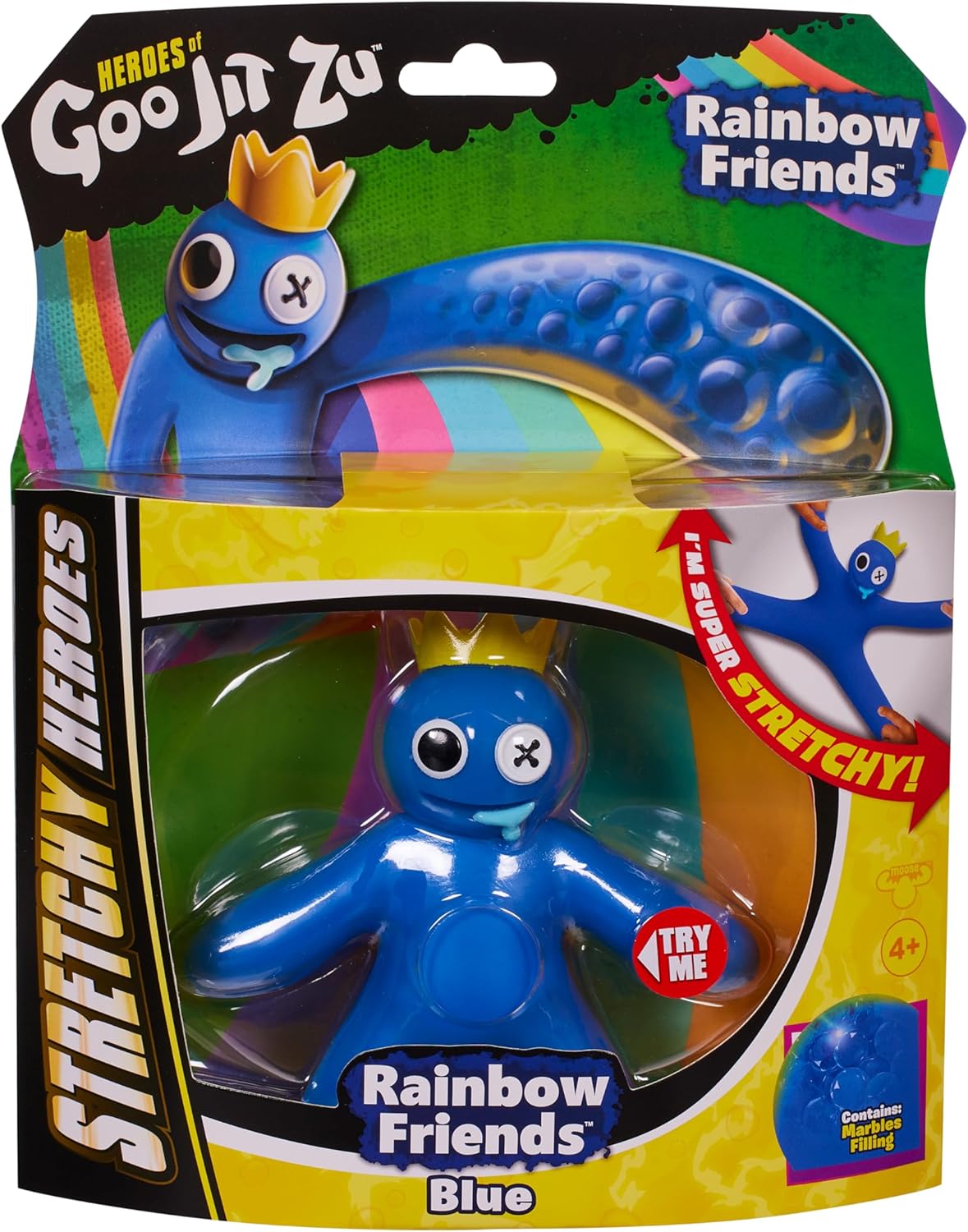 Heroes of Goo Jit Zu Rainbow Friends Blue - Stretchy Action Figure