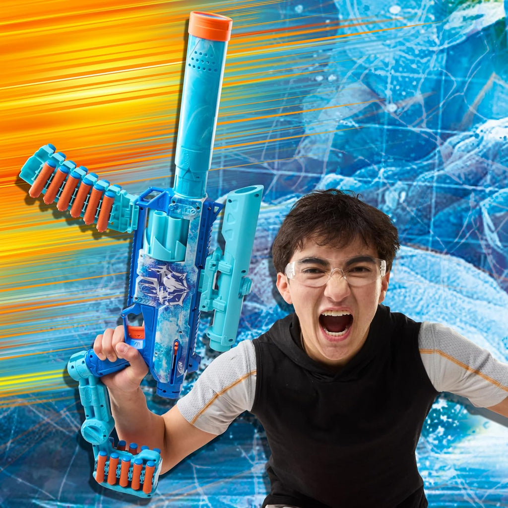 Nerf Loadout FrostFusion Blaster with 30 N1 Darts and 4 Attachments
