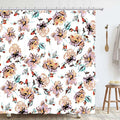 Hykiee Floral Shower Curtain – 71x71 Waterproof Mildew Resistant Fabric