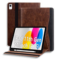 ONETHEFUL iPad 11th/10th Gen Case | Premium PU Leather Business Folio