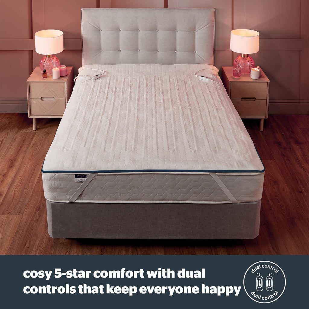 Silentnight Hotel Collection Double Electric Blanket | Soft Fleece Mattress Cover