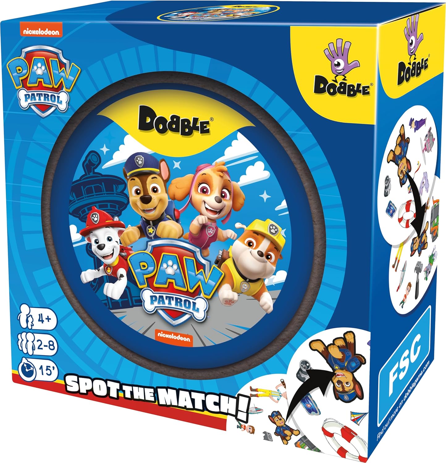 Paw Patrol Dobble Card Game by Snaps – Kids Speed and Observation Game