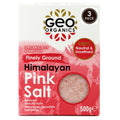 Geo Organics Himalayan Pink Salt Crystals – 500g Unrefined (Pack of 3)