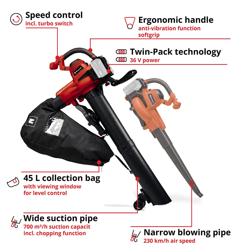 Einhell 36V Cordless Leaf Blower & Vacuum | GE-CL 36/230 Li E Solo