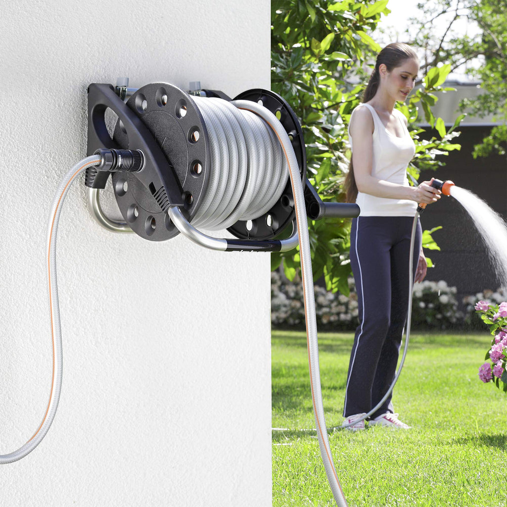 Claber Aqua Pony Garden Hose Reel - 20m Capacity Metal & Plastic
