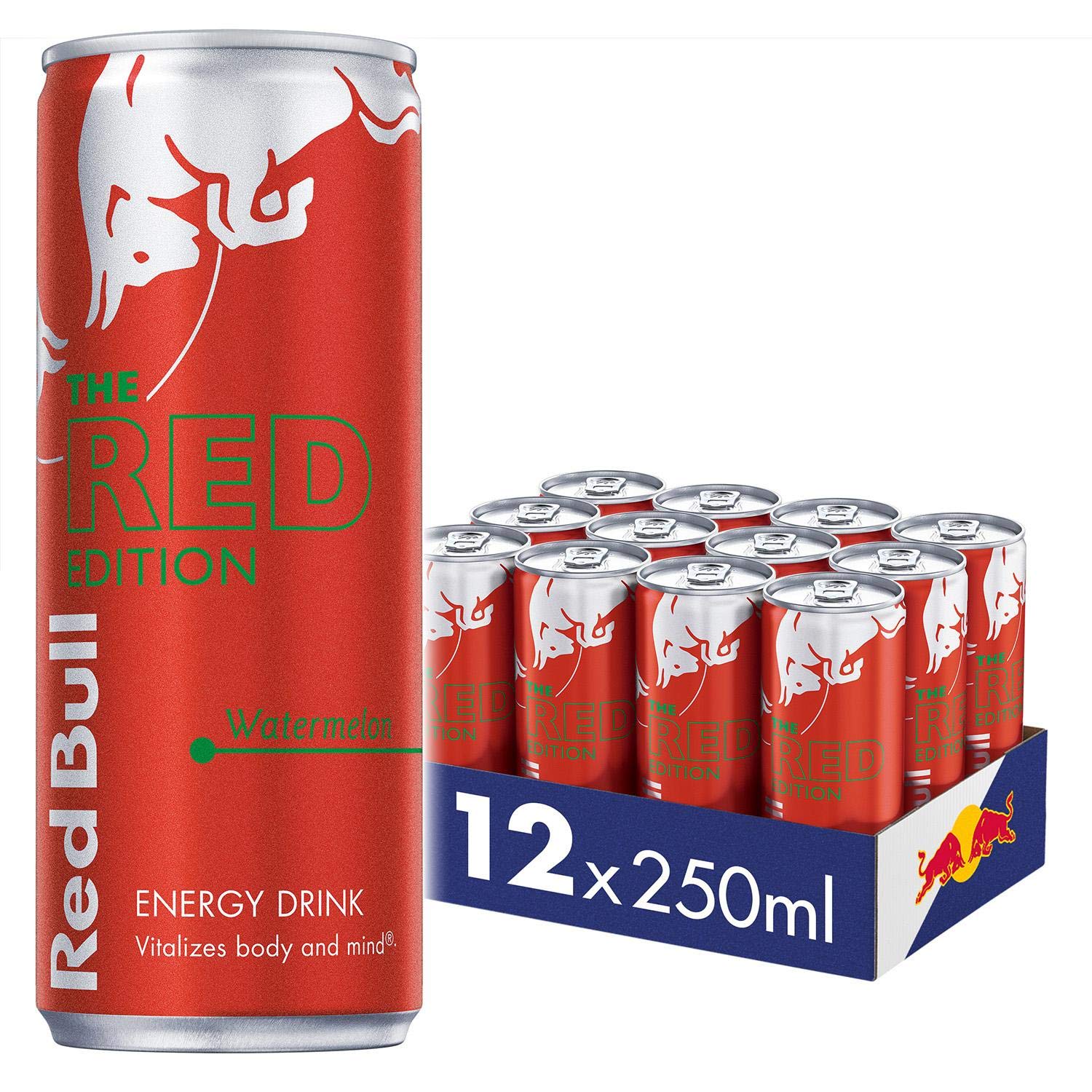 Red Bull Energy Drink Red Edition Watermelon - 250ml (Pack of 12)