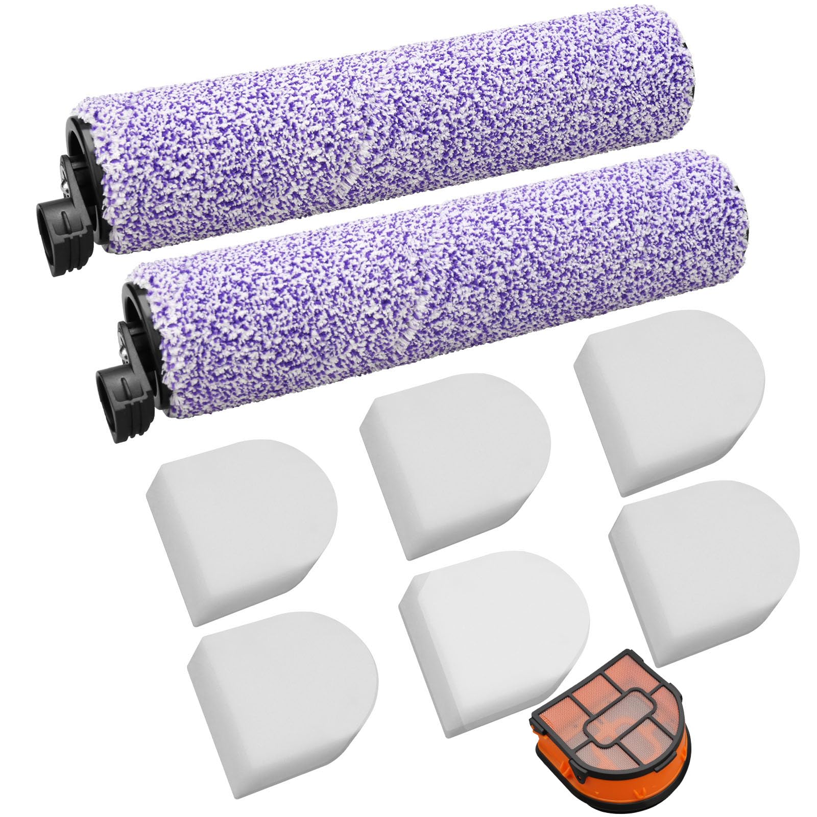 Herosky Replacement Brush and Filter Kit for Shark HydroVac WD101 WD201